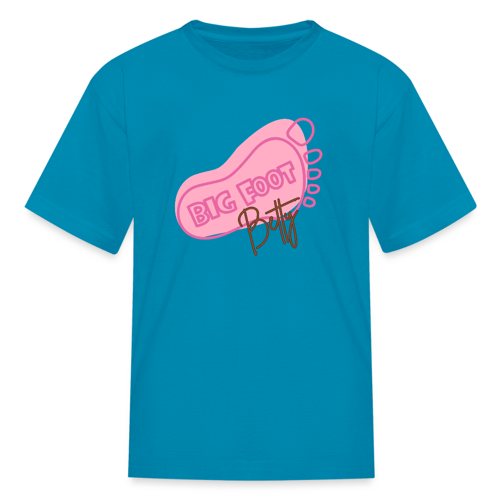 Kids' T-Shirt - BFB FootPrint - turquoise