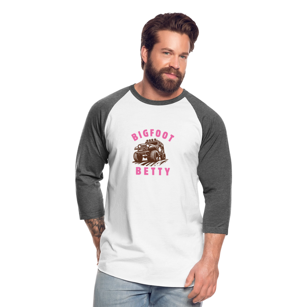 Baseball T-Shirt - BFB Jeep - white/charcoal