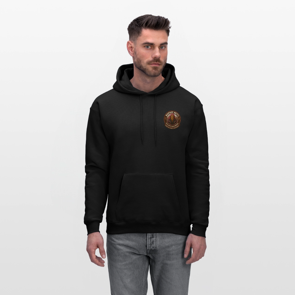 Men's Hoodie - Hope in Every Footprint (F/B) (RETRO) - black