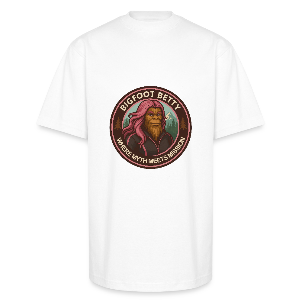 Unisex Oversized Heavyweight T-Shirt - Where Myth Meets Mission (RETRO) - white
