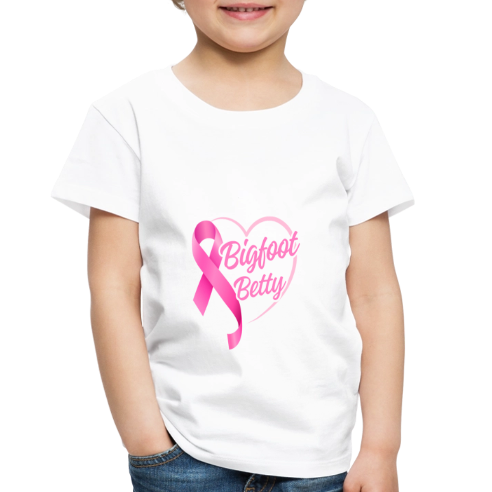 Toddler Premium T-Shirt - BFB Pink Ribbon - white