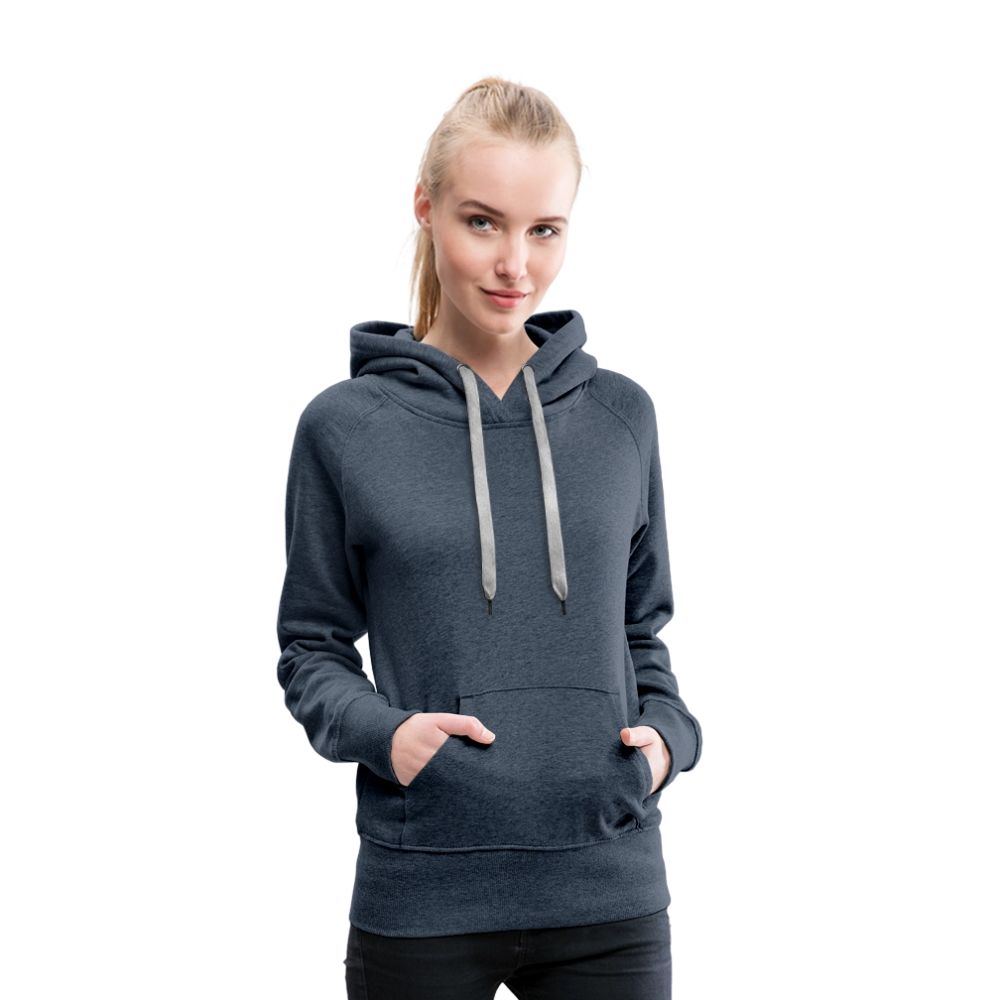 Women’s Premium Hoodie - Hope in Every Footprint (RETRO) - heather denim