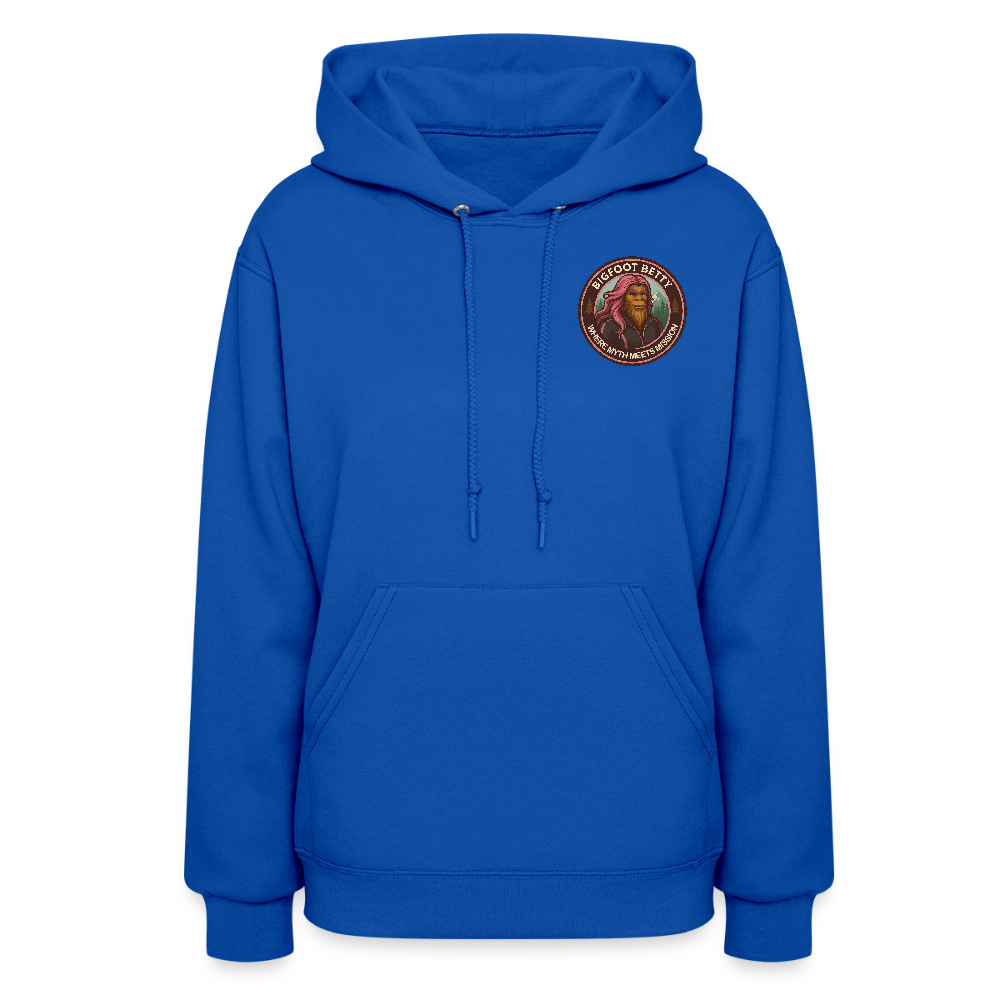 Women's Hoodie - Where Myth Meets Mission (F/B) (RETRO) - royal blue