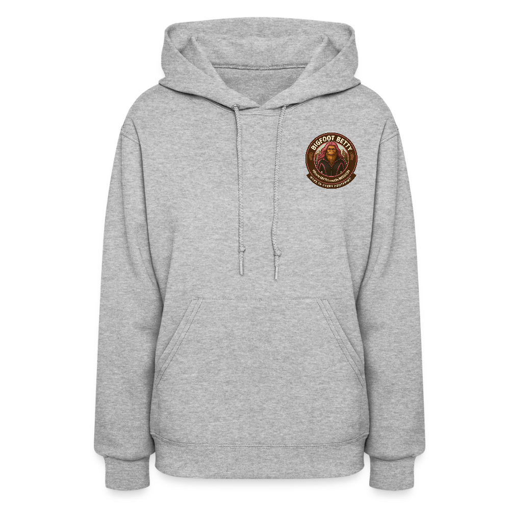 Women's Hoodie - Hope in Every Footprint (F/B) (RETRO) - heather gray