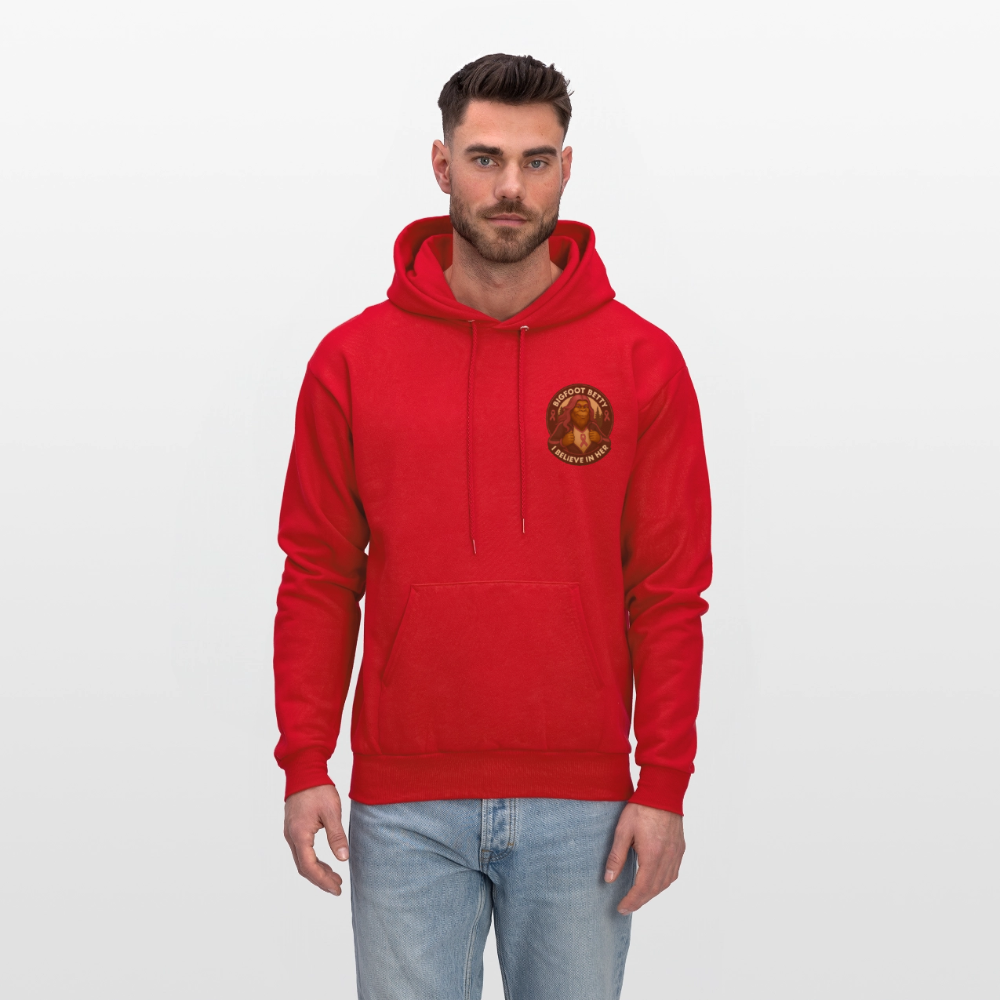 Men's Hoodie - I Believe In Her (F/B) (RETRO) - red