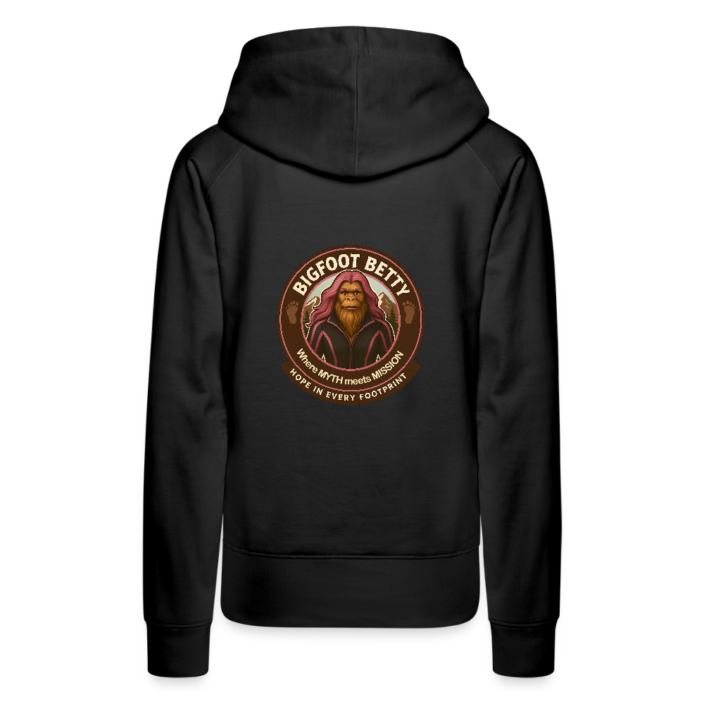 Women’s Premium Hoodie - Hope in Every Footprint (RETRO) - black