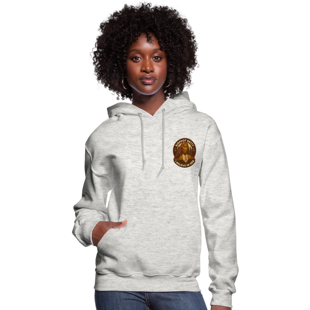 Women's Hoodie - I Believe In Her (F/B) (RETRO) - heather oatmeal