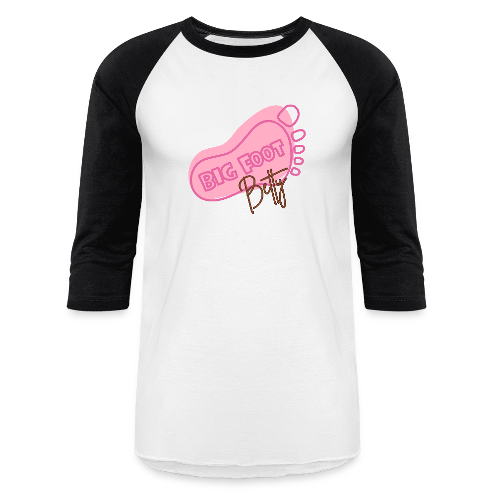 Baseball T-Shirt - BFB FootPrint - white/black