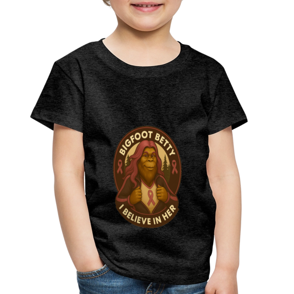 Toddler Premium T-Shirt - I Believe In Her (RETRO) - charcoal grey
