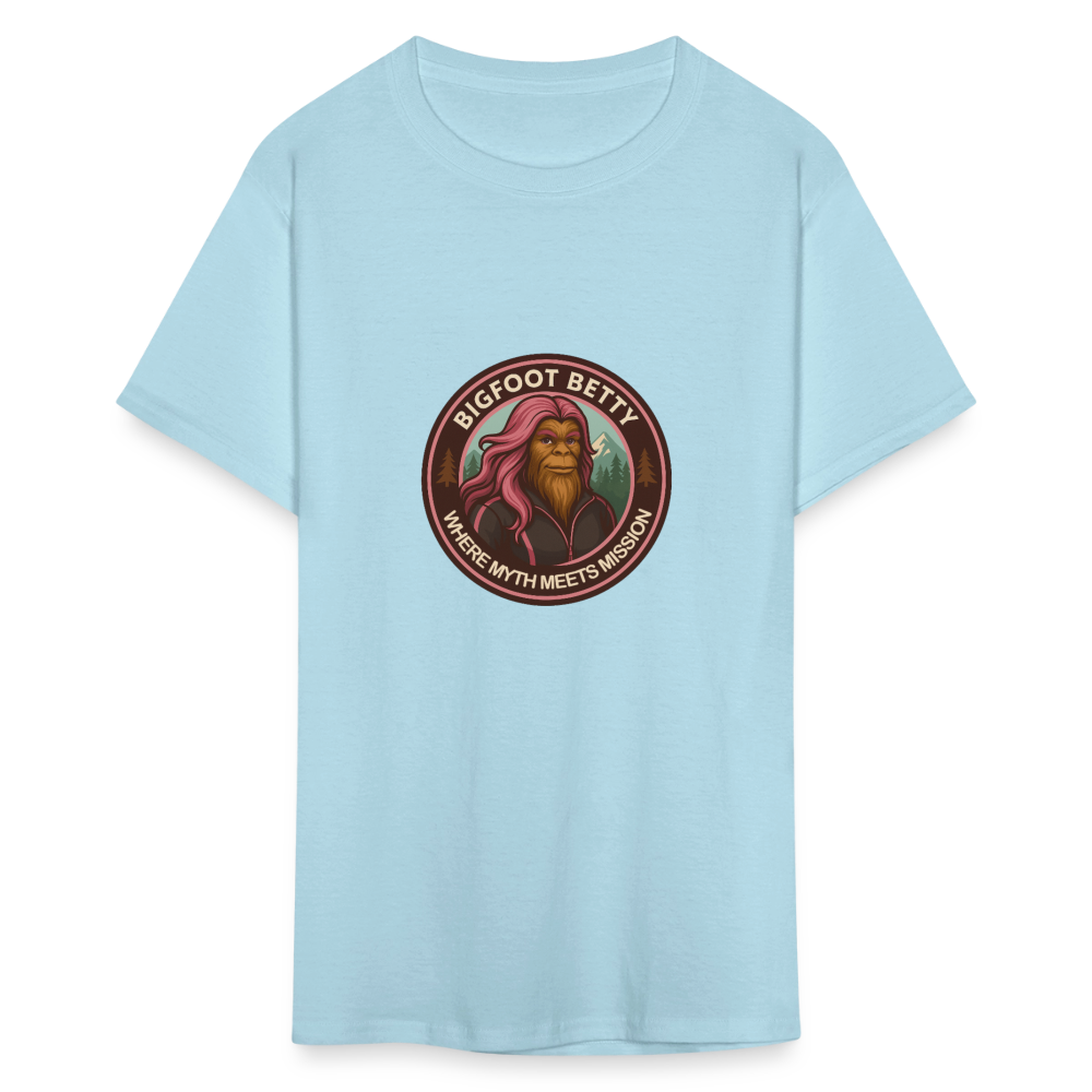 Unisex Classic T-Shirt - Where Myth Meets Mission (RETRO) - powder blue