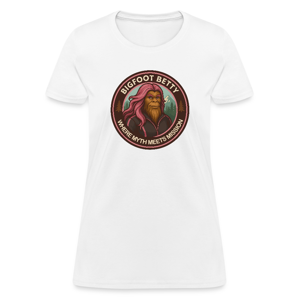 Women's T-Shirt - Where Myth Meets Mission (RETRO) - white