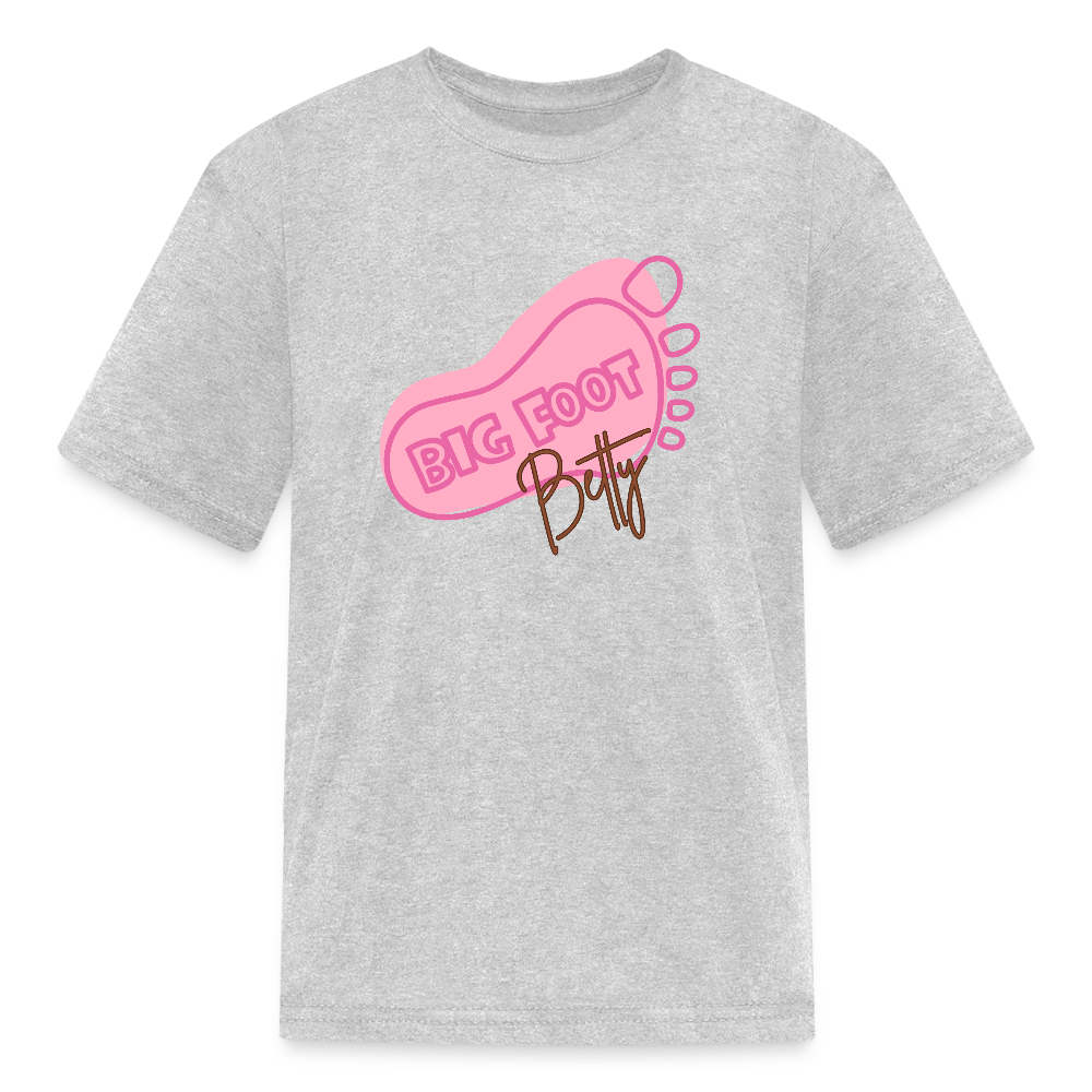 Kids' T-Shirt - BFB FootPrint - heather gray