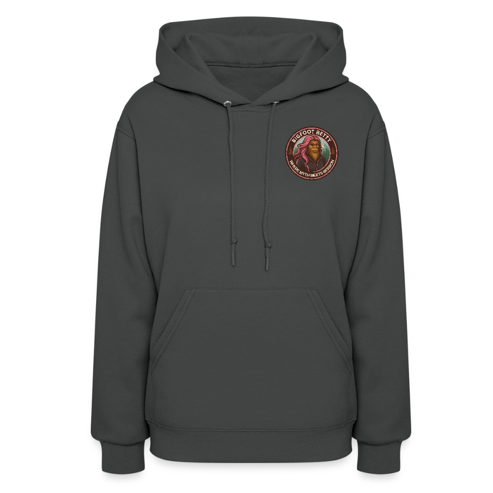 Women's Hoodie - Where Myth Meets Mission (F/B) (RETRO) - asphalt
