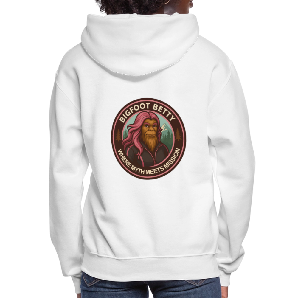 Women's Hoodie - Where Myth Meets Mission (RETRO) - white
