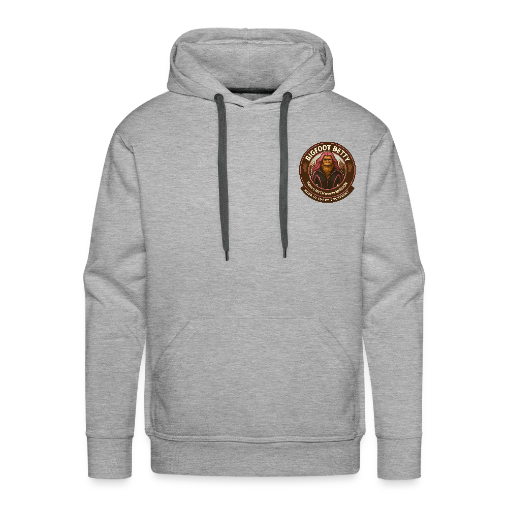 Men’s Premium Hoodie - Hope in Every Footprint (F/B) (RETRO) - heather grey