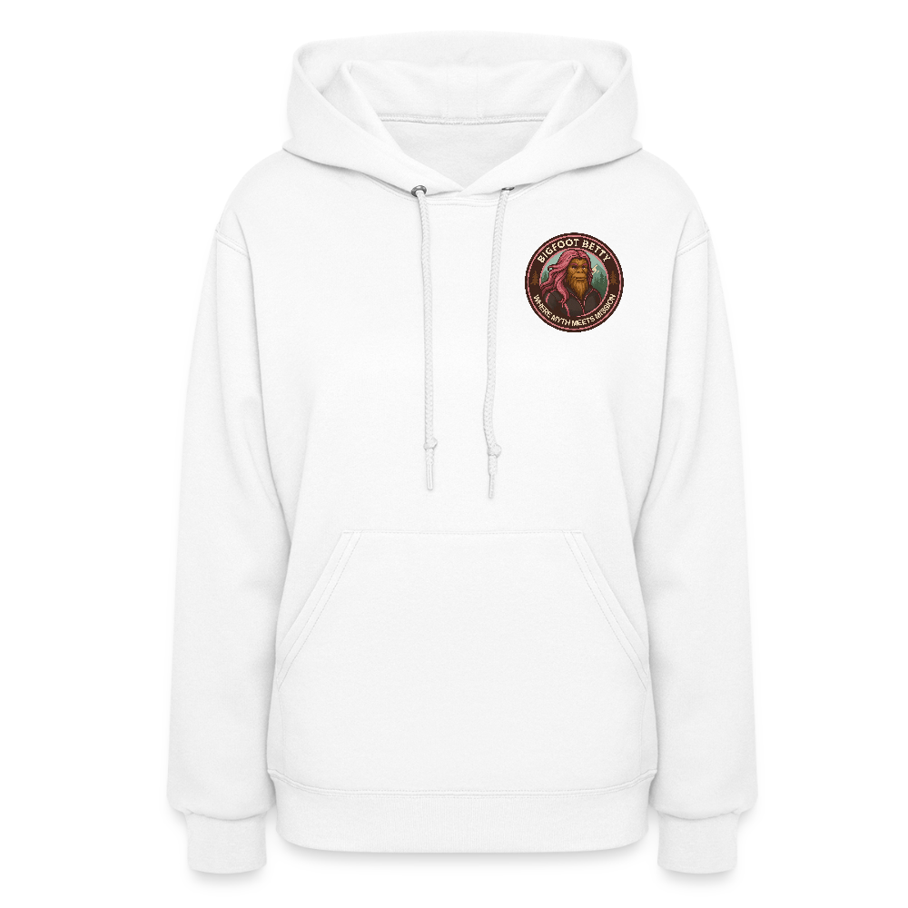 Women's Hoodie - Where Myth Meets Mission (F/B) (RETRO) - white