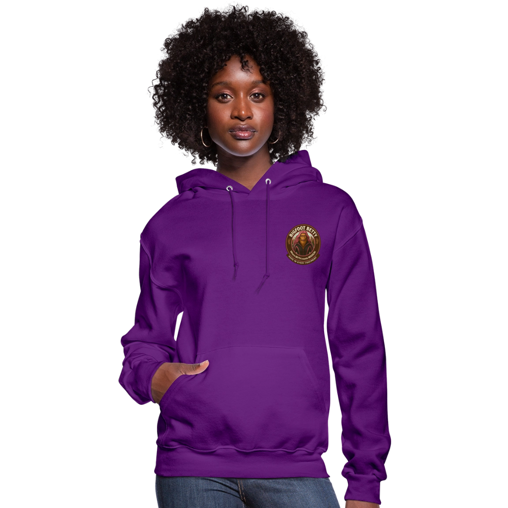 Women's Hoodie - Hope in Every Footprint (F/B) (RETRO) - purple