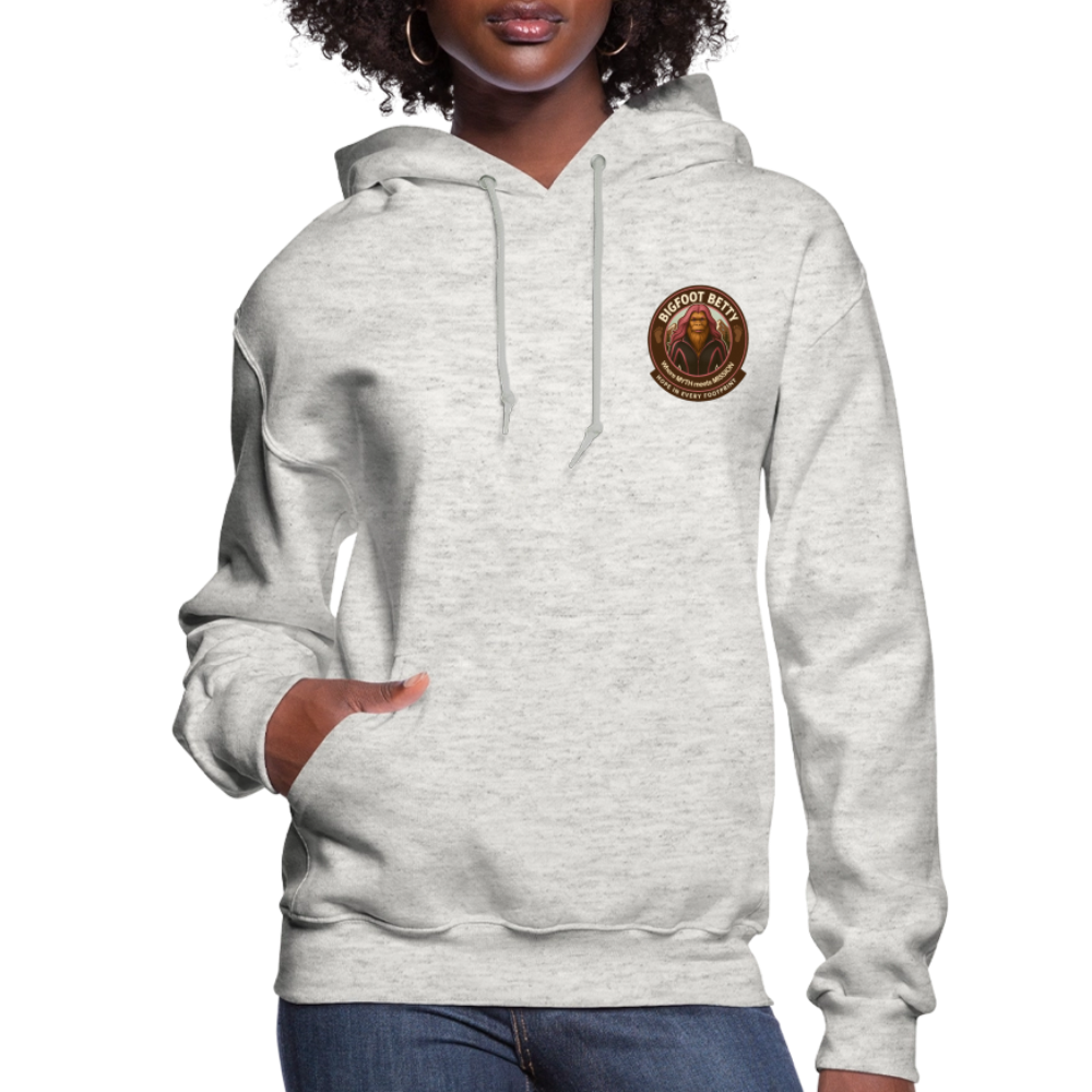 Women's Hoodie - Hope in Every Footprint (F/B) (RETRO) - heather oatmeal