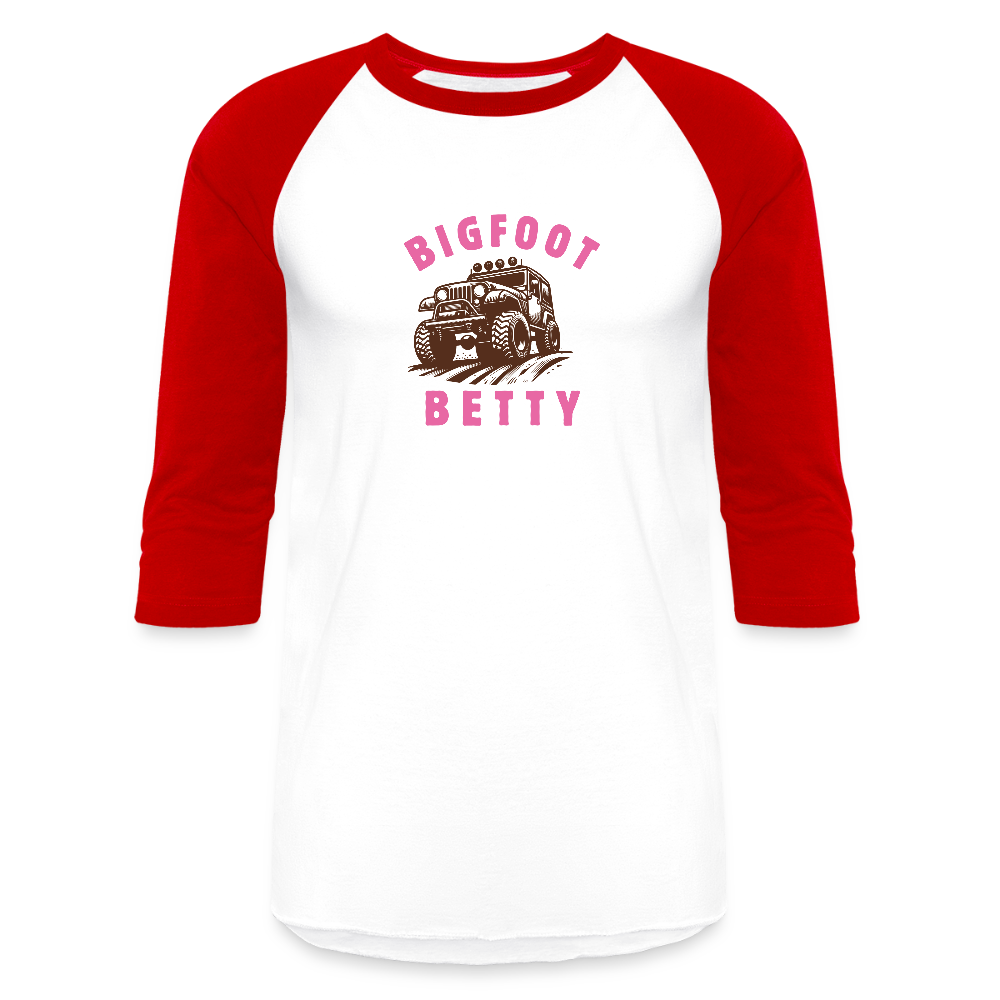 Baseball T-Shirt - BFB Jeep - white/red