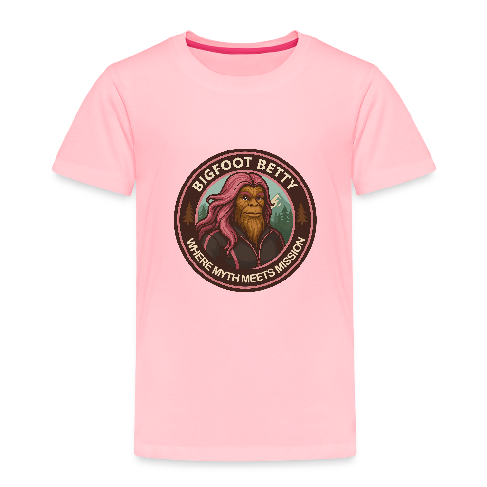 Toddler Premium T-Shirt - Where Myth Meets Mission (RETRO) - pink
