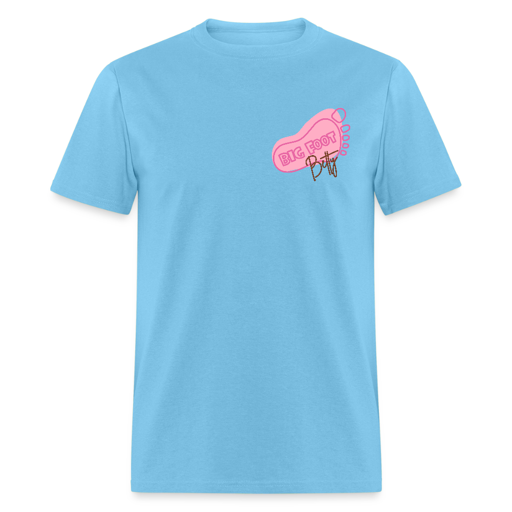 Unisex Classic T-Shirt - BFB FootPrint - aquatic blue