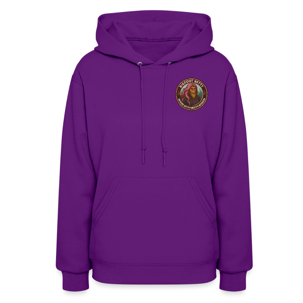Women's Hoodie - Where Myth Meets Mission (F/B) (RETRO) - purple