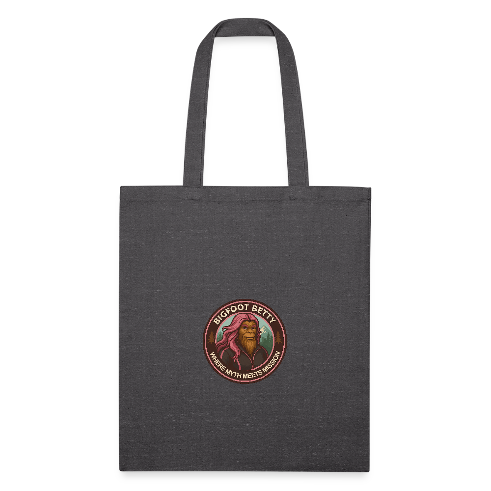 Recycled Tote Bag - Where Myth Meets Mission (RETRO) - charcoal grey
