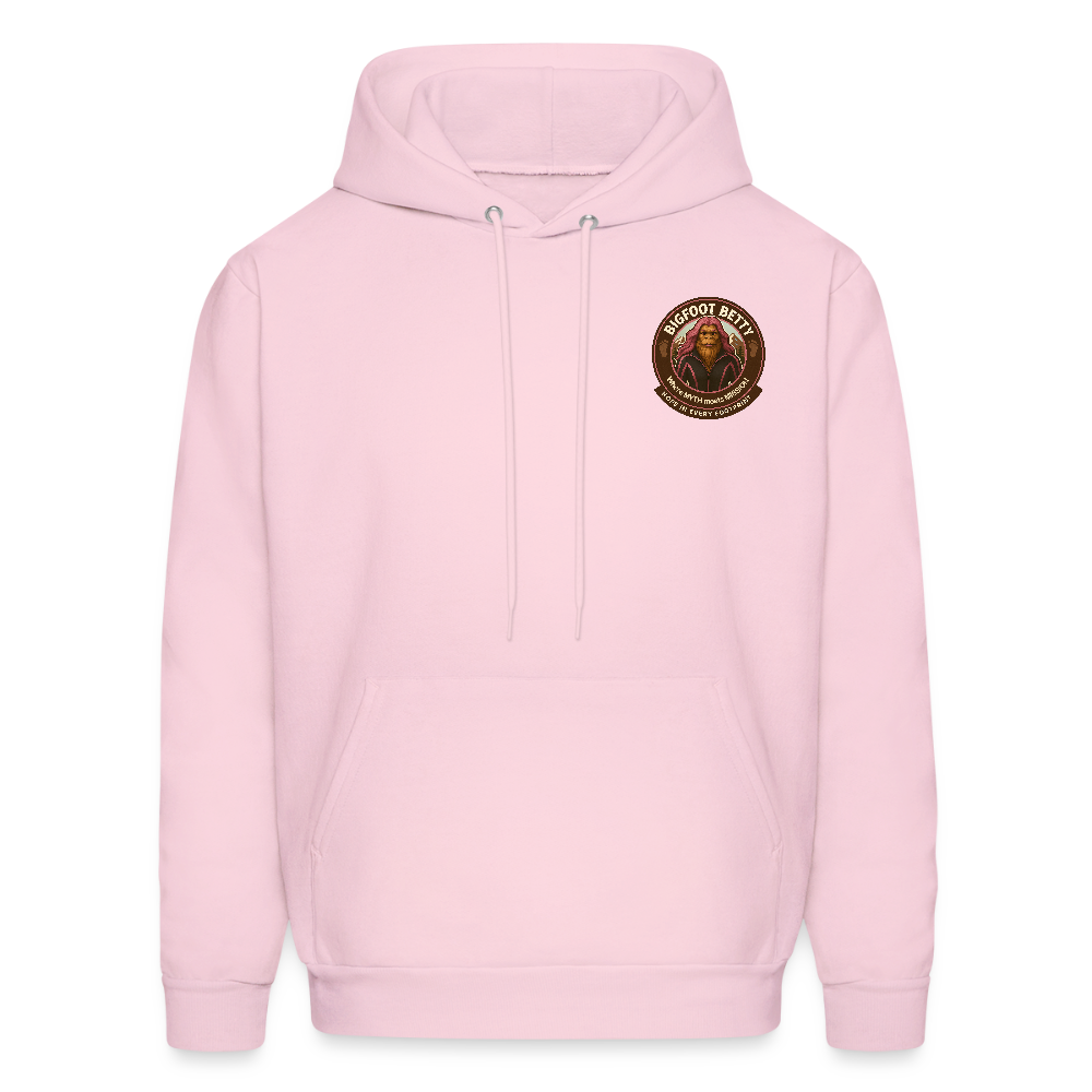 Men's Hoodie - Hope in Every Footprint (F/B) (RETRO) - pale pink