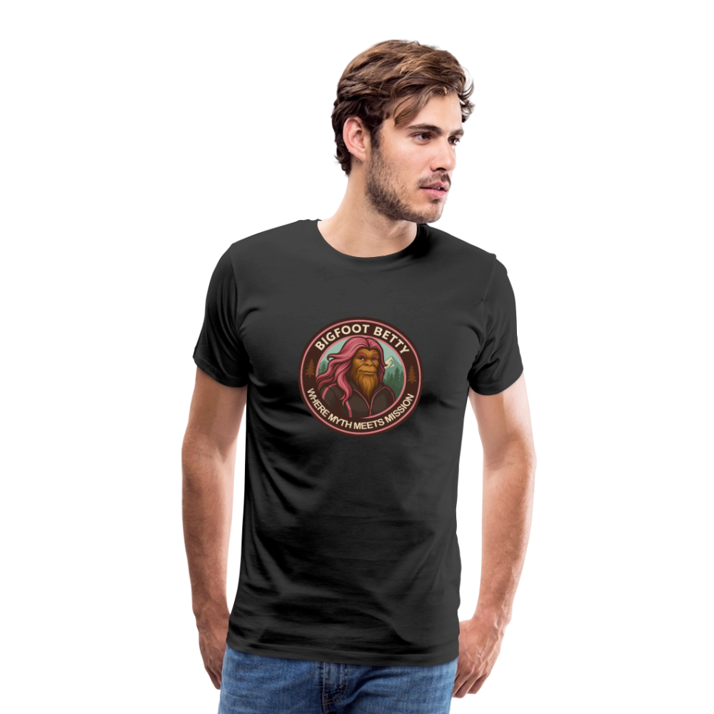 Men's Premium T-Shirt - Hope in Every Footprint (RETRO) - black