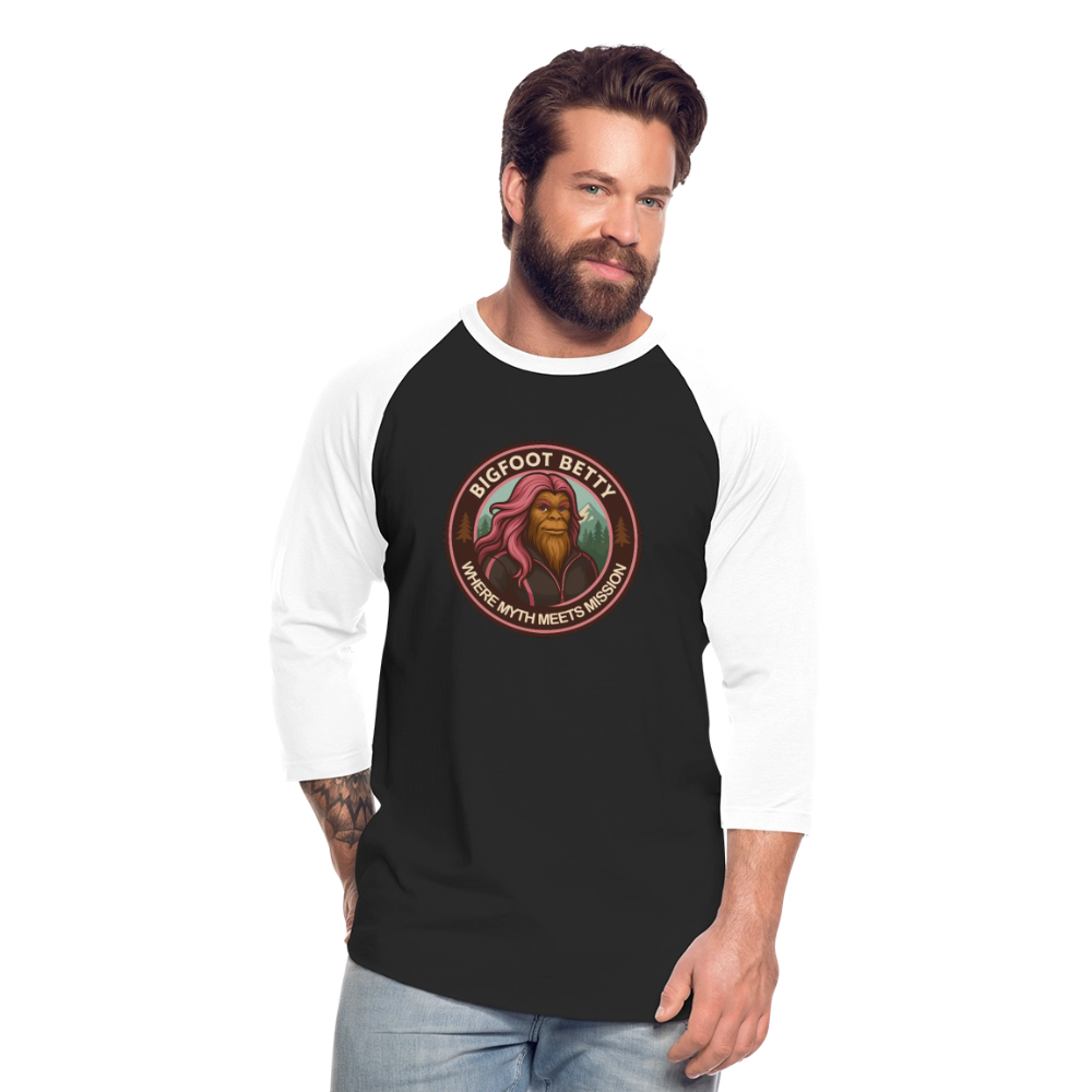 Baseball T-Shirt - Where Myth Meets Mission (RETRO) - black/white