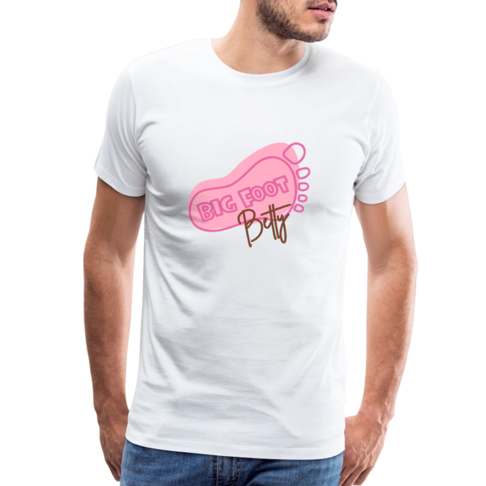 Men's Premium T-Shirt - BFB FootPrint - white