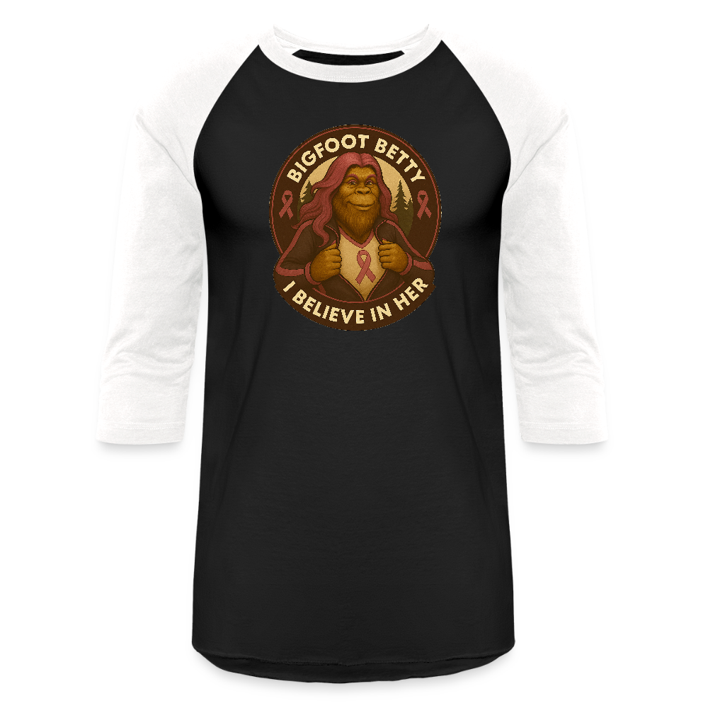 Baseball T-Shirt - I Believe In Her (RETRO) - black/white