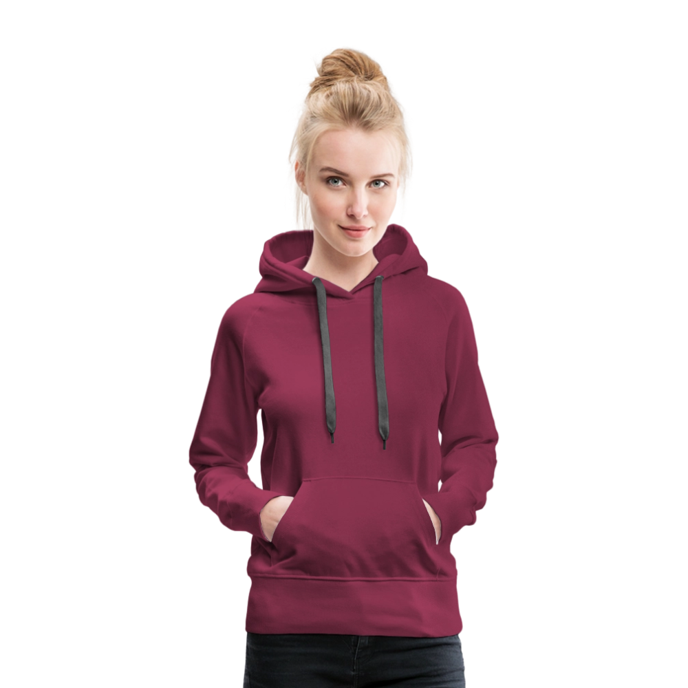 Women’s Premium Hoodie - Where Myth Meets Mission (RETRO) - burgundy
