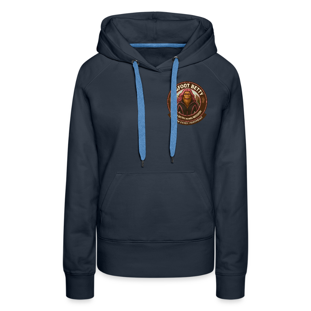 Women’s Premium Hoodie - Hope in Every Footprint (F/B) (RETRO) - navy