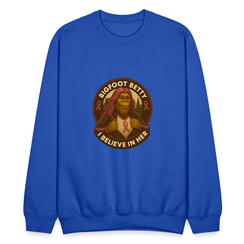 Crewneck Sweatshirt - Where Myth Meets Mission (RETRO) - royal blue