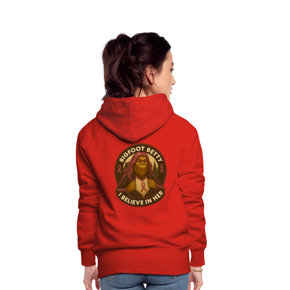 Women’s Premium Hoodie - I Believe In Her (RETRO) - red