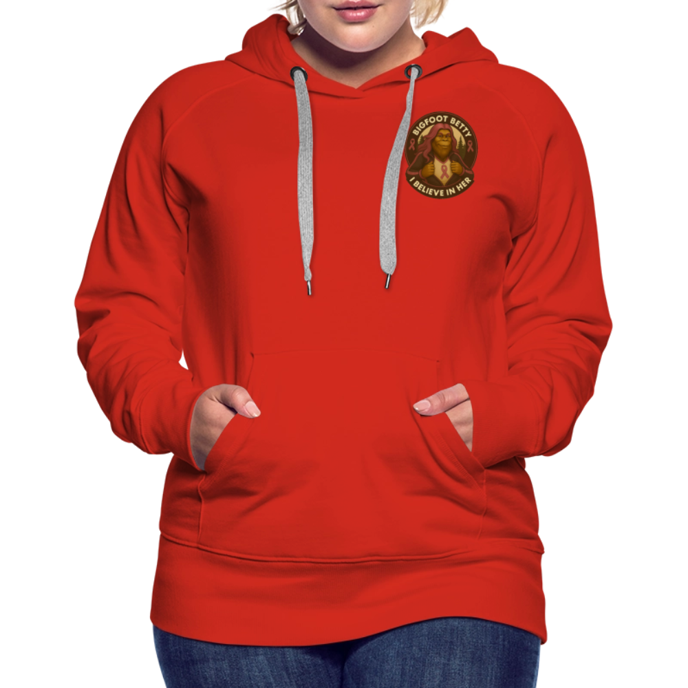 Women’s Premium Hoodie - I Believe In Her (F/B) (RETRO) - red