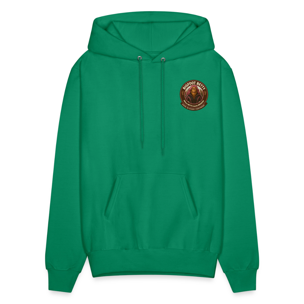 Men's Hoodie - Hope in Every Footprint (F/B) (RETRO) - kelly green