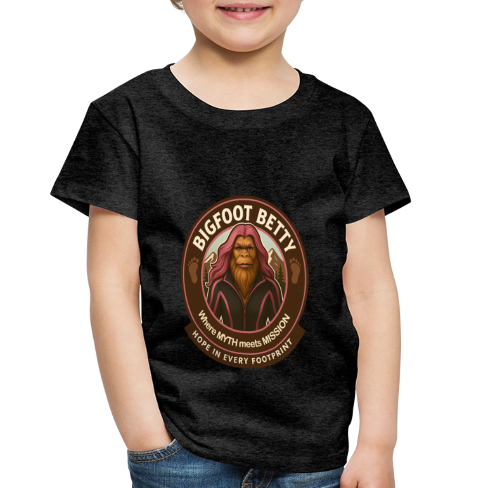 Toddler Premium T-Shirt - Hope in Every Footprint (RETRO) - charcoal grey