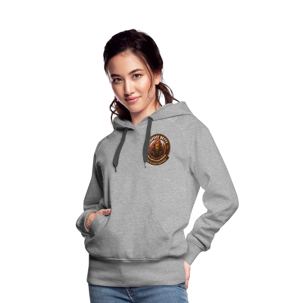 Women’s Premium Hoodie - Hope in Every Footprint (F/B) (RETRO) - heather grey