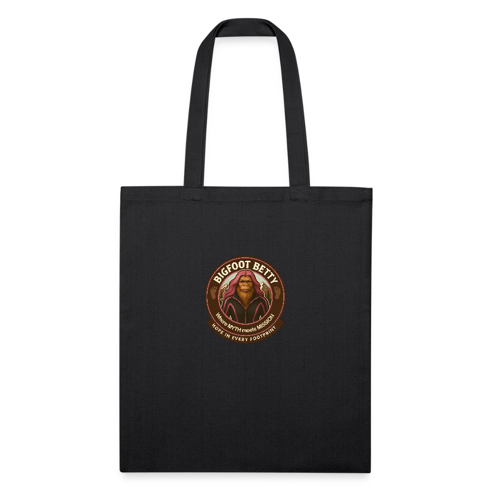 Recycled Tote Bag - Hope in Every Footprint (RETRO) - black
