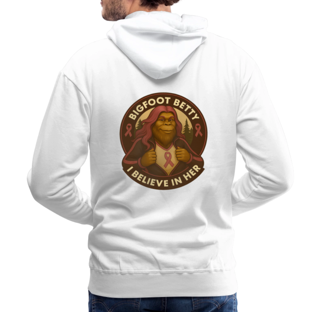 Men’s Premium Hoodie - Where Myth Meets Mission (F/B) (RETRO) - white