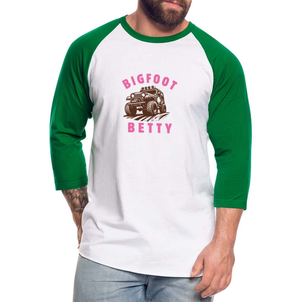 Baseball T-Shirt - BFB Jeep - white/kelly green