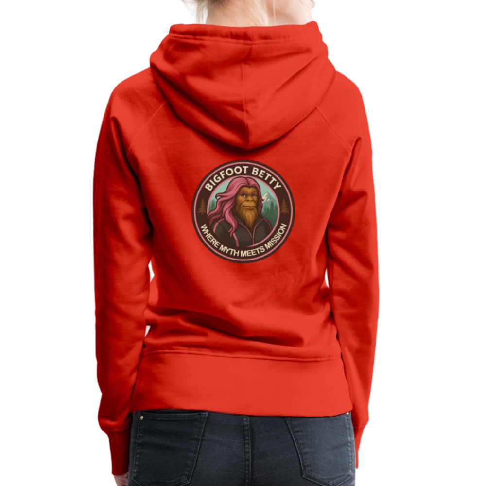 Women’s Premium Hoodie - Where Myth Meets Mission (RETRO) - red