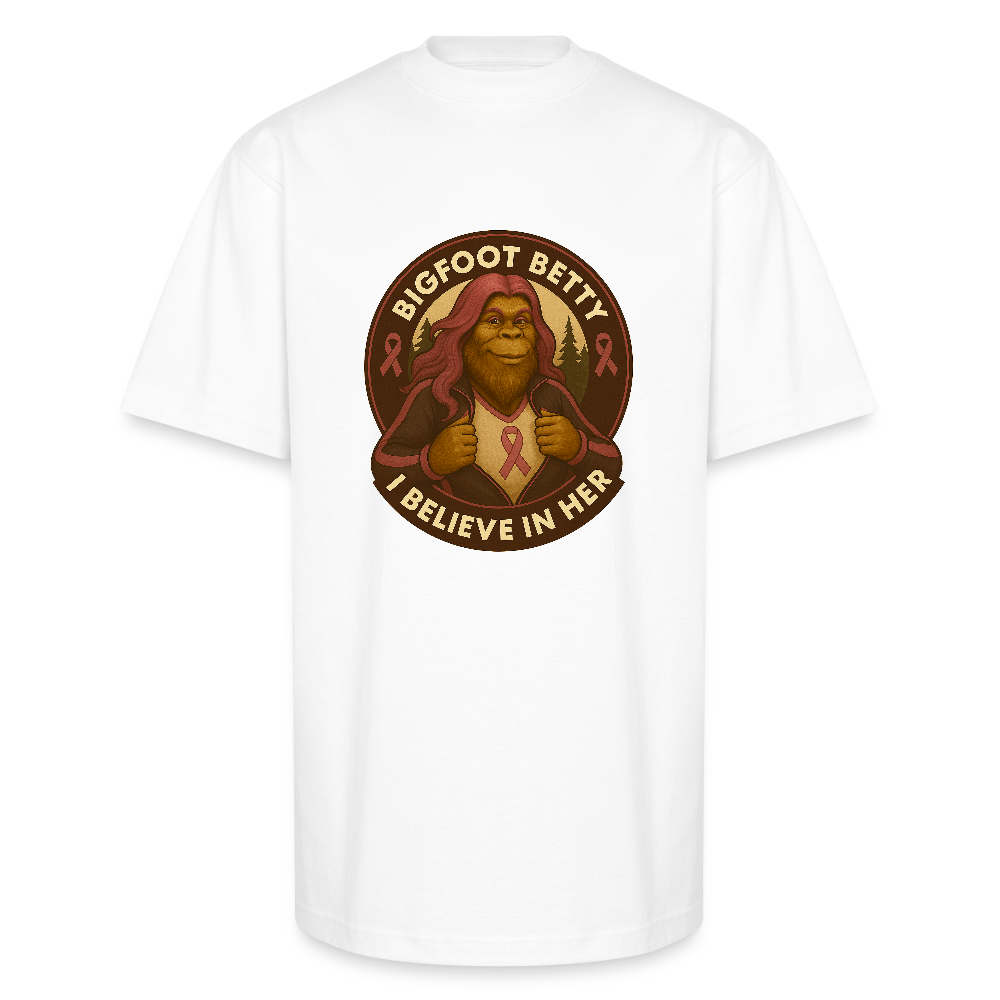 Unisex Oversized Heavyweight T-Shirt - I Believe In Her (RETRO) - white