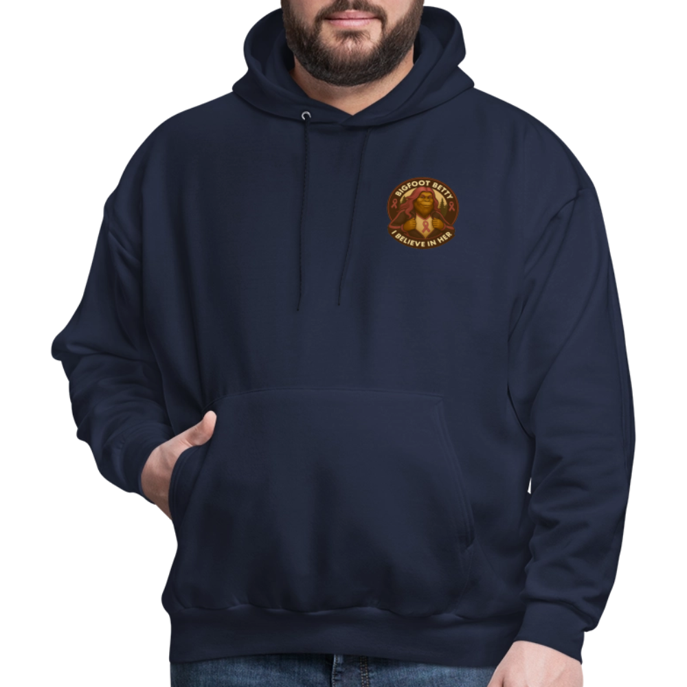Men's Hoodie - I Believe In Her (F/B) (RETRO) - navy
