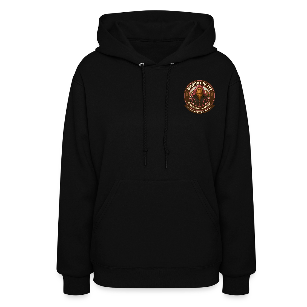 Women's Hoodie - Hope in Every Footprint (F/B) (RETRO) - black