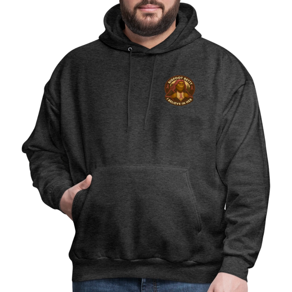 Men's Hoodie - I Believe In Her (F/B) (RETRO) - charcoal grey