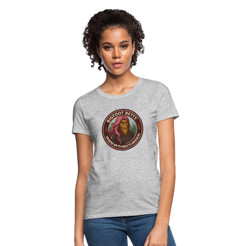 Women's T-Shirt - Where Myth Meets Mission (RETRO) - heather gray