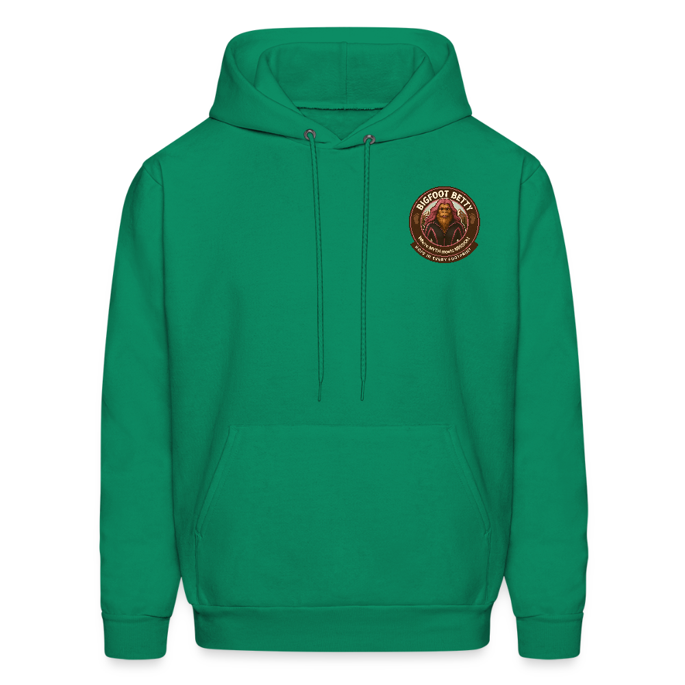 Men's Hoodie - Hope in Every Footprint (F/B) (RETRO) - kelly green